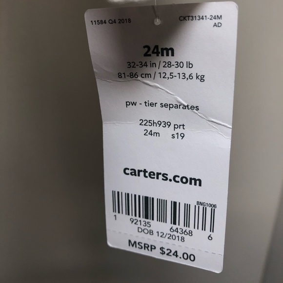 NWT white button down size 24 month toddler boy. - Picture 4 of 5